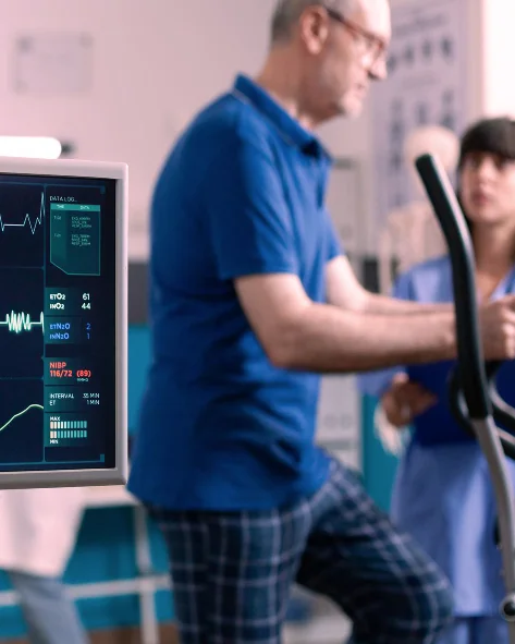 خدمات 3 cardiac exercise test box service